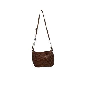 Valencia Holland Genuine Leather Shoulder Bag  Tan Leather